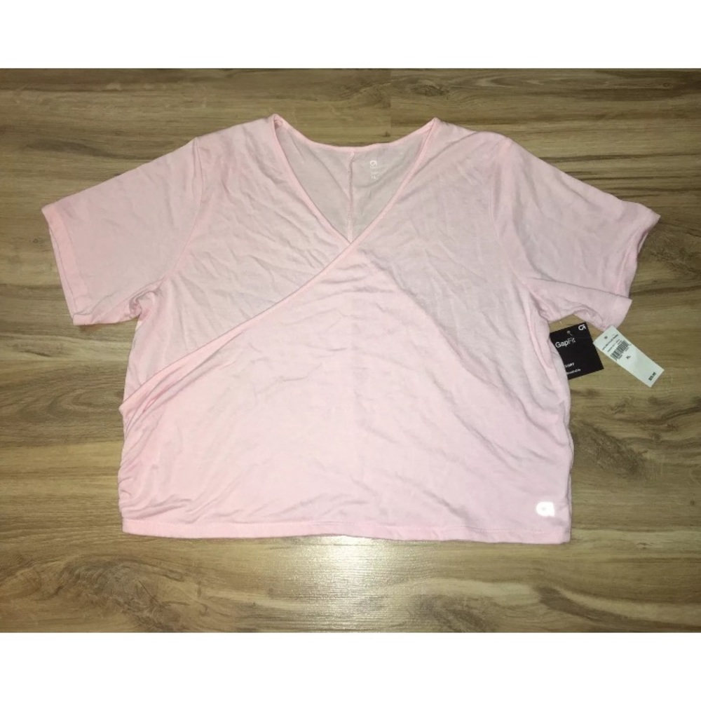 GAP Gapfit Cross Crop Top Topper Sz XL Yoga Shirt